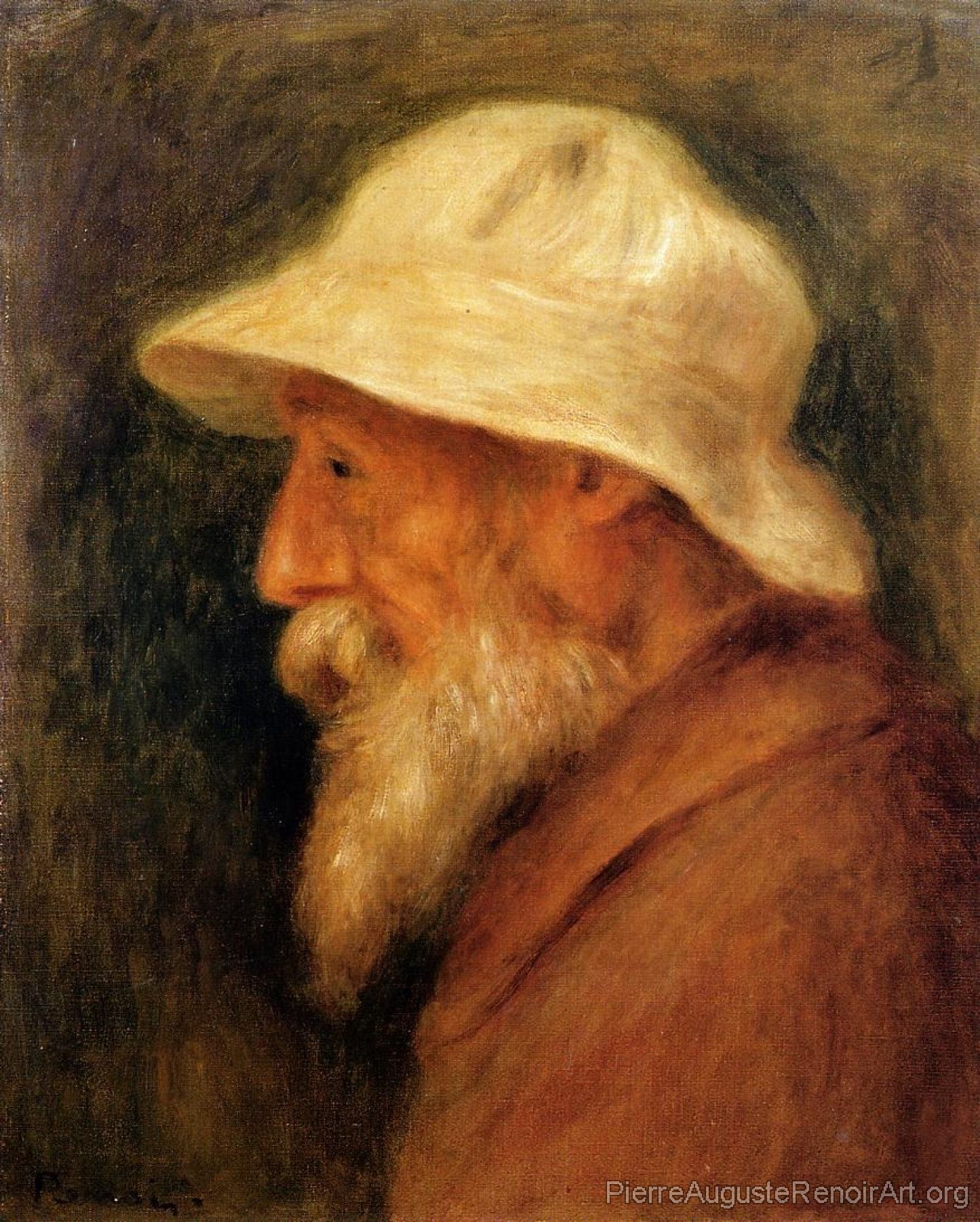 Self Portrait with a White Hat, II